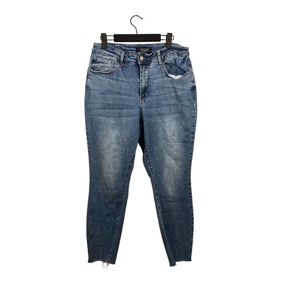 Judy Blue Denim Womens Straight Leg Relaxed Fit Jeans Size 14W - Picture 1 of 7